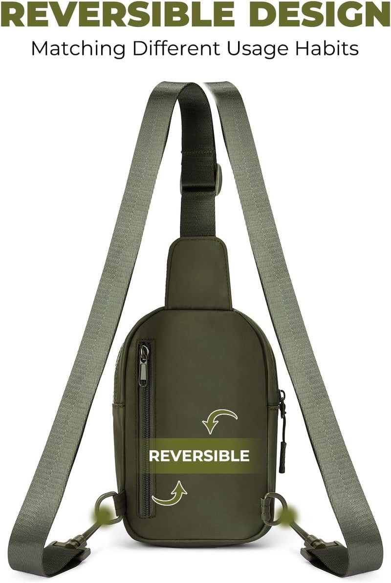 CHOLISS Small Sling Bag for Women and Men, Crossbody Bags Trendy Fanny Packs Chest Bag with Extended Strap - Image 3